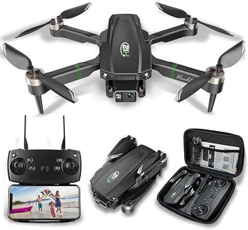 Drones for Adults with Cameras 4K 1080P, 3PCS Batteries Foldable 4K Mini Drone with Camera RC Quadcopter, Altitude Hold, One Key Take Off/Landing, 3D Flip.