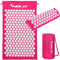 MOVIT® Akupressurmatte, Modell »TUINA« (75x44x2,5cm) inkl. Kissen & Tasche, schadstoffgeprüft, Bezug 100% Baumwolle, pink, Massagematte