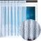 Gardine Jacquard Universalband Spitzenoptik Vorhang Blumenmuster weiß, Auswahl: 300 x 145 cm, Design: Felicitas