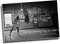 Leinwanddruck, Motiv Muhammad Ali Champion, Zitat Float Like A Butterfly (Schwebe wie ein Schmetterling), 76,2 x 50,8 cm, Schwarz / Weiß