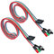 56tiankoou 2 pezzi 3 in 1 PC reset off/on interruttore HDD Power LED cavo di ricambio per computer