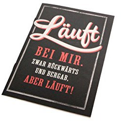 Grafik Werkstatt - VintageArt Notizheft Läuft bei mir. - 11x15,5 cm