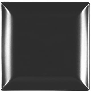 H&H 6 Platos Llanos de Gres boston Negro 24x24 Cm