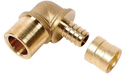 Raccord PER coudé 90° à glissement - PER/Cuivre Ø 16 mm - PB tub