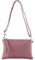modamoda de T186 Damen Leder Clutch Umhängetasche Abendtasche handmade in Italy, Farbe:Altrosa
