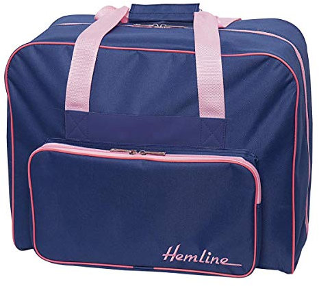 Hemline Prämie Nähmaschinentasche - Blau/Rosa