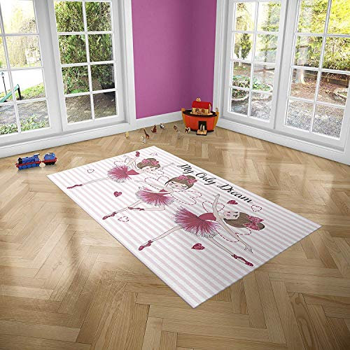 Oedim Tänzerinnen Kinderteppichboden PVC Zimmer | 95 cm x 200 cm | PVC Teppich | Dekoration | Vinylböden | Sintasol Boden | Kinderschutzboden