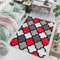 TAPISO Pinky Teppich Kurzflor Rot Grau Creme Schwarz Modern Geometrisch Marokkanisch Meliert Design Kinderzimmer Wohnzimmer ÖKOTEX 80 x 150 cm