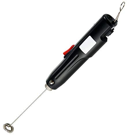 Mousseur à Lait Électrique, USB Rechargeable, Vitesse réglable Tête Fouet en Acier Inoxydable, pour Cappuccino/Chocolat Chaud/Jus