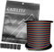 CARLITS 30m 22 AWG 4 Couleurs RGB Câble D'extension Fil Cordon Ligne, 4x0.32mm² 12 / 24V DC 100ft Lumières LED 4 Broches Fils Bande Etendre la Bobine de Fil pour 5050 3528 RGB LED Bande
