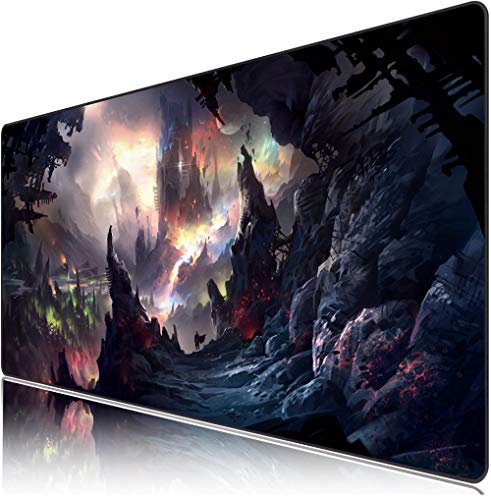 Mouse Pad Psichedelico,Gaming Anime Carino Large XL Mouse Pad Mousepad-Laptop Desk Pad,Tastiera del computer e Mouse Combo Pad Tappetino per mouse 400x900x4mm