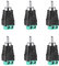 Iskueal RCA to AV Screw Terminal Connector, Phono RCA Male Plug Solderless Converter Audio/Video Speaker Wire Connectors Solderless Adapter