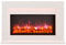 BALDERIA Castor Elektrokamin - Elektrischer Standkamin mit Heizung 1000/2000 W, realistischer 3D-Flammeneffekt, LED-Beleuchtung, Fernbedienung programmierbar, Timer, Thermostat - Weiß