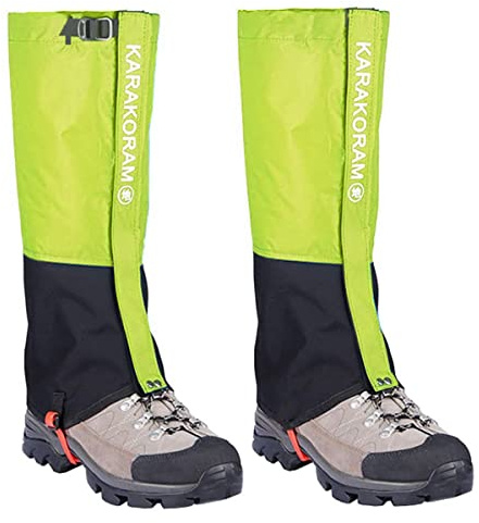 HIDEWALKER Gamaschen Wasserdicht Wandern Breathable Leg Guards Gaiter for Outdoor Regengamaschen Fahrrad Climbing Trekking Snow Hiking (Grün, XS (35-37))