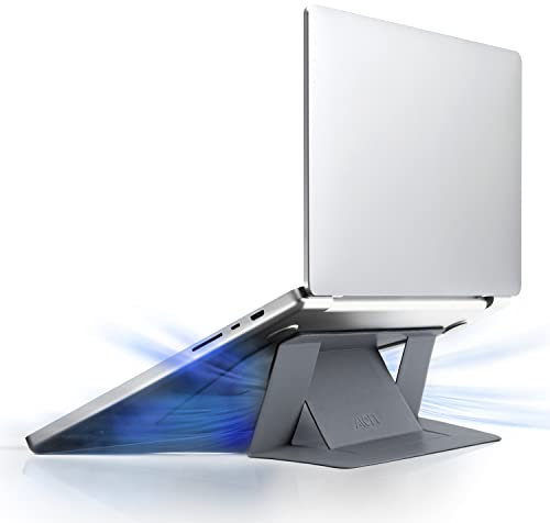 MOFT Graphene Cooling 2-Height MacBook Stand, Upgraded Traceless Glue, Fits Laptops Without Bottom Vents, Repositionable