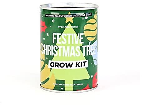 Gift Republic Festive Christmas Tree Grow Kit Tin Gift New