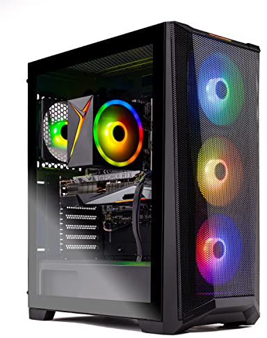 Skytech Chronos Gaming PC Desktop – Intel Core i5 12600K 3.7GHz, NVIDIA RTX 3080, 1TB NVME SSD, 16GB DDR4 RAM 3200, 850W Gold PSU, 11 AC Wi-Fi, Windows 11 Home 64bit