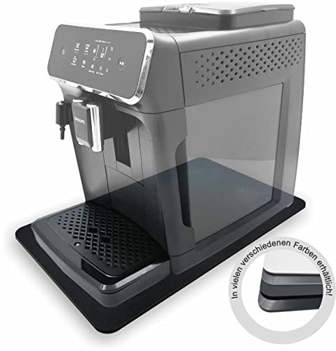 Premium Acrylglas Gleitbrett für den Philips Kaffeevollautomat der Serien 5400 | 4300 | 3200 | 2200 | 1200 Serie | 45 x 27 cm | Made in Germany (Granitoptik Schwarz)