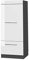 Vicco Mikrowellenschrank Fame-Line, Küchenregal für die Mikrowelle, Weiß Hochglanz/Anthrazit, 60 cm