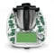 Deko Schutz Aufkleber kompatibel mit Küchenmaschine Thermomix TM6 Design Sticker Klebefolie Zubehör Küchengerät wasserfest selbstklebend RX042 (19 Monstera)