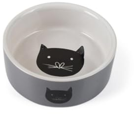 Beeztees Jynos - Katzennapf - Keramik - grau - 11,5x11,5x4 cm - 180 ml