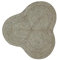 carpetfine Juteteppich Alia Sonderform Taupe 90x90 cm handgewebt aus Jute | Moderner Naturteppich Uni im Boho - Style Teppich Oval für Wohnzimmer, Schlafzimmer und Küche