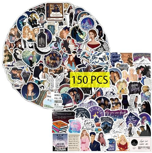 GTOTd Acotar Stickers Aufkleber (150 Stück) Gifts Geschenke Cartoon Merch Vinyl Decals Party Supplies für Laptop Wohnzimmer Skateboard Graffiti Teens