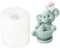 JS MOLD Molde de silicona para velas, diseño de animales 3D, oso de taza, forma de elefante, molde de jabón de silicona, moldes para hacer velas, jabones, decoración de pasteles (elefante)