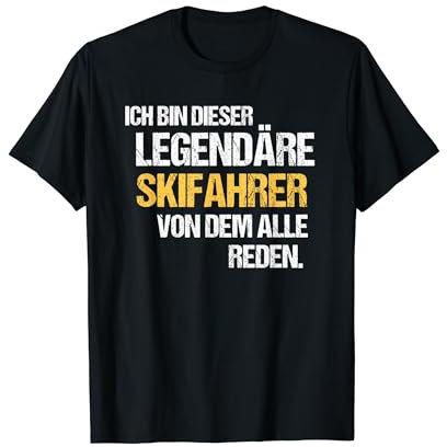Skifahrer TShirt Spruch Lustig Legende Ski Alpin T-Shirt