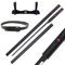 Hashiman Katana Naruto – Manga Schwert + Schwerthalter Holz + Gürtel – Samurai Catana Cosplay Anime - Holzschwert Kinder Erwachsene – Ninja Deko Kostüm Säbels (Sasuke Uchiha Kunasagi Schwarz)