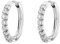 Brosway Desideri Creolen für Damen aus 316L Edelstahl mit Zirkonia, Größe: 2 cm, BEIE012
