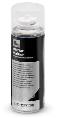 ERRECOM Interior Purifier, Trattamento igienizzante climatizzatore Auto e abitacolo, fragranza Talco, 200 mL