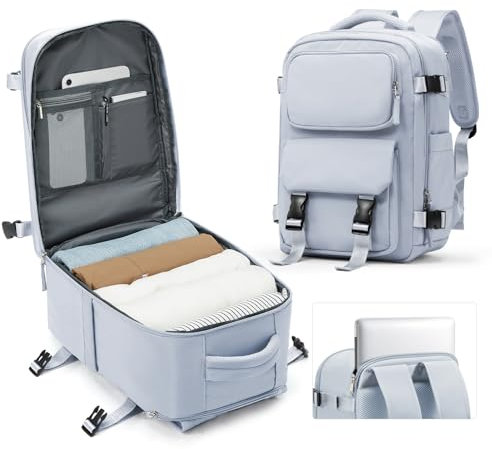 SZLX Zaino da viaggio grande da donna da escursionismo sportivo da esterno impermeabile da scuola casual laptop da 14 pollici,40x20x25cm