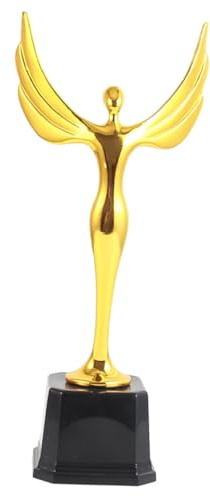 Yardwe 1Stk Gewinner-Preis-Trophäen goldene Trophäen Schultrophäe Wettkampf-Trophäe Kinder Trophäe Schulwettbewerb Trophäe Langlebige Trophäe Preistrophäe Göttin Wiederverwendbar