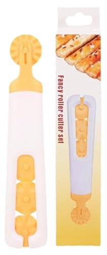 Pastry Roller Wheel, Pastry Cutter Wheel, 4-in-1 Ravioli Crimper Dough Cutter Wheel, Kitchen Pastry Divider Wheel Tool for Pasta, Bread, Biscuits, Pasta