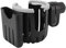 Getränkehalter für Kinderwagen Buggy Zubehör, Universal Becherhalter Kaffeehalter Kinderwagen Rollator Fahrrad Cup Holder Flaschenhalter Cup Holder für Trinkflaschen Nuckelflaschen (Schwarz und Grau)