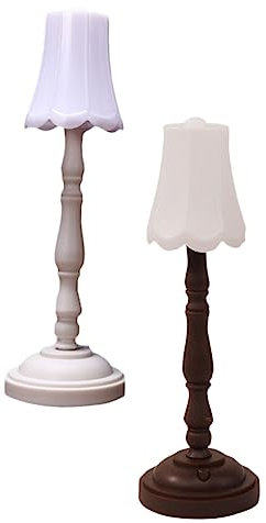 Uonlytech 2st Mini-retro-nachtlicht Vintage Tischlampe Tischleuchte Im Retro-stil Retro-schirmlampe Antikes Akku-tischlampen Antike Tischlampen Dekorative Nachtlampe Led- Plastik