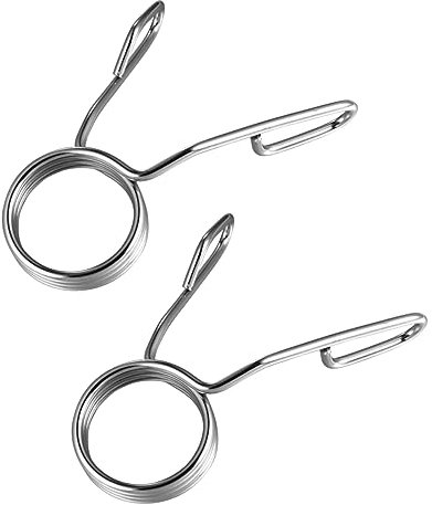 WHAMVOX 2 Stück Langhantel Federclip Edelstahl Schnellverschluss Federschelle Gewichtheben Klemme Für 50mm Stangen Powerlifting Fitness Training