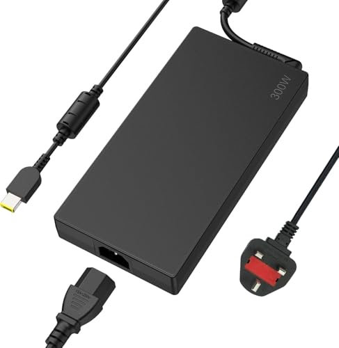 300W Laptop Charger for Lenovo Legion 7 7i 5i 5Pro Laptop,AC Adapter Compatibility Lenovo Legion R7000P R9000P R9000K Y9000K Y9000X Gaming laptop 300 Watt Slim Tip Power Supply Cord ADL300SLC3A