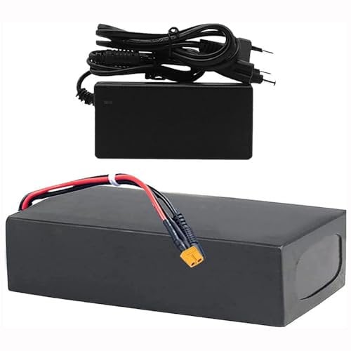 MGHRUE High Power Battery 36/48V Lithium-Ion Battery Pack 10/12/15/20AH with Charger Waterproof Lithium Battery Pack Waterproof PVC, for 1000W 500W 400W 200W Motor,T,36V 10AH