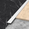 Raouoae Übergangsleiste 3 Stück 100cm Türschwellen Leiste Zierleisten Und Bodenübergangsleisten T Profil Aluminium Für Laminat/Bodenmatte/Teppich Und Fliesen(Silber,Breite: 20 mm)