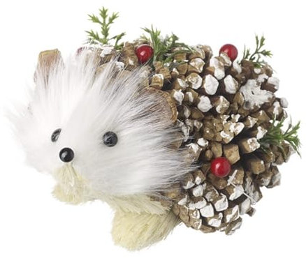 Tannenzapfen Igel Weihnachten Ornament Deko Igel Figur