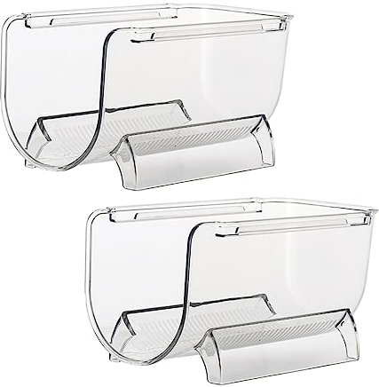 Amosfun Estante Vino Expositor Botellas Organizador Nevera Contenedor Almacenamiento