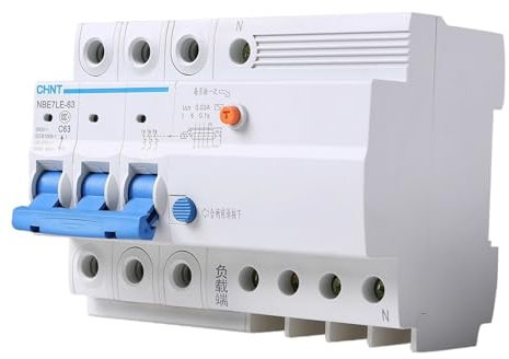 FBPQRCONS Protecteur de Fuite NBE7LE 3P + N 16A 20A 25A 32A 40A 63A, Petit disjoncteur, Interrupteur à air(25 V)