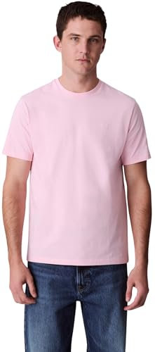Calvin Klein SS Smooth CTTN Solid Crewnk Tee Lv040Hm265, Magliette Uomo, Pink (Rose Shadow), M