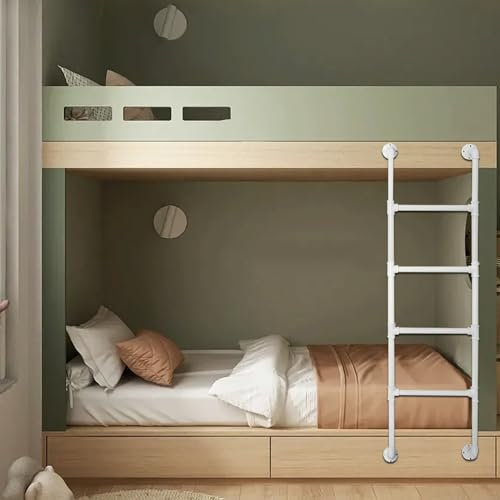 Sicherheits-Trittleiter für Etagenbett – Dachboden-Aufstiegsleiter für den Innen- und Außenbereich, Garagenleiter – Keller-Ausstiegsleiter für Eingang, Fensterbrunnen-Ausstiegsleiter – Notleiter(230cm