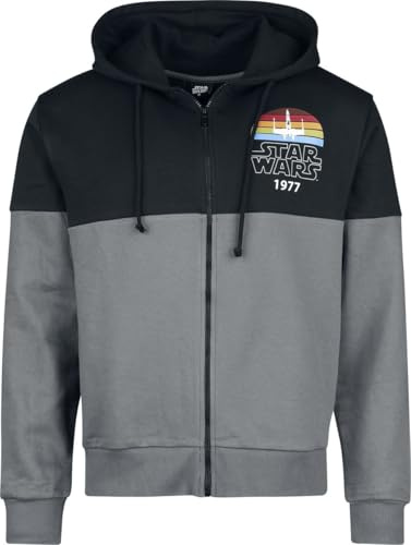 Star Wars X- Wing - 1977 Männer Kapuzenjacke grau/schwarz M