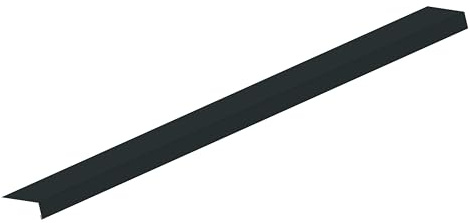 Rinneneinhang Rinneneinhangblech Aluminium Anthrazit 200cm | Dachblech Traufblech Tropfkante Winkelblech (B-Ware)