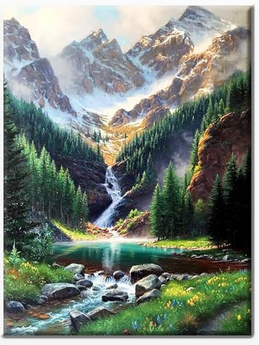 Diamond Painting Erwachsene,5D Diamant Painting Bilder DIY Mosaikherstellung Bastelset,30 X 40cm Diamond Painting Set für Erwachsene,Geschenke und Wandbilder Wohnzimmer, Landschaftliche Malerei