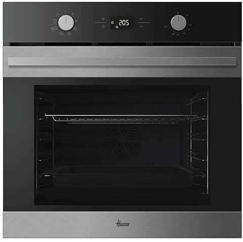 Hoover Collection 3 Built-in Oven, 78L, Stainless Steel, A+ Rated | Convection + Fan Oven, 9 Functions, Hydrolytic Cleaning System, Smart Contents, 59.5x59.5x56.8cm, HO6 H3T1HTX